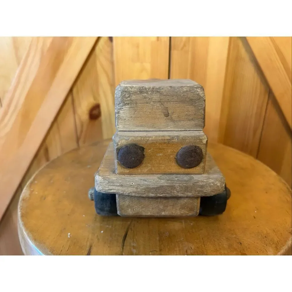 Vintage Wooden Toy Gas Truck Community Playthings (5240)